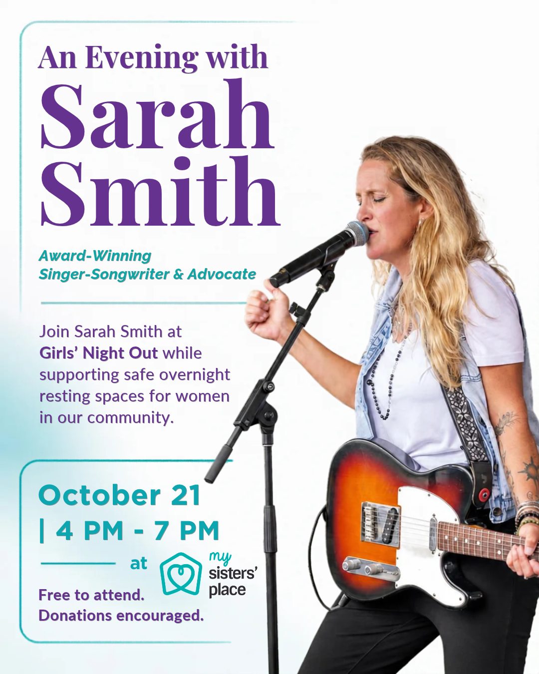 An Evening with Sarah Smith (Girls' Night Out)