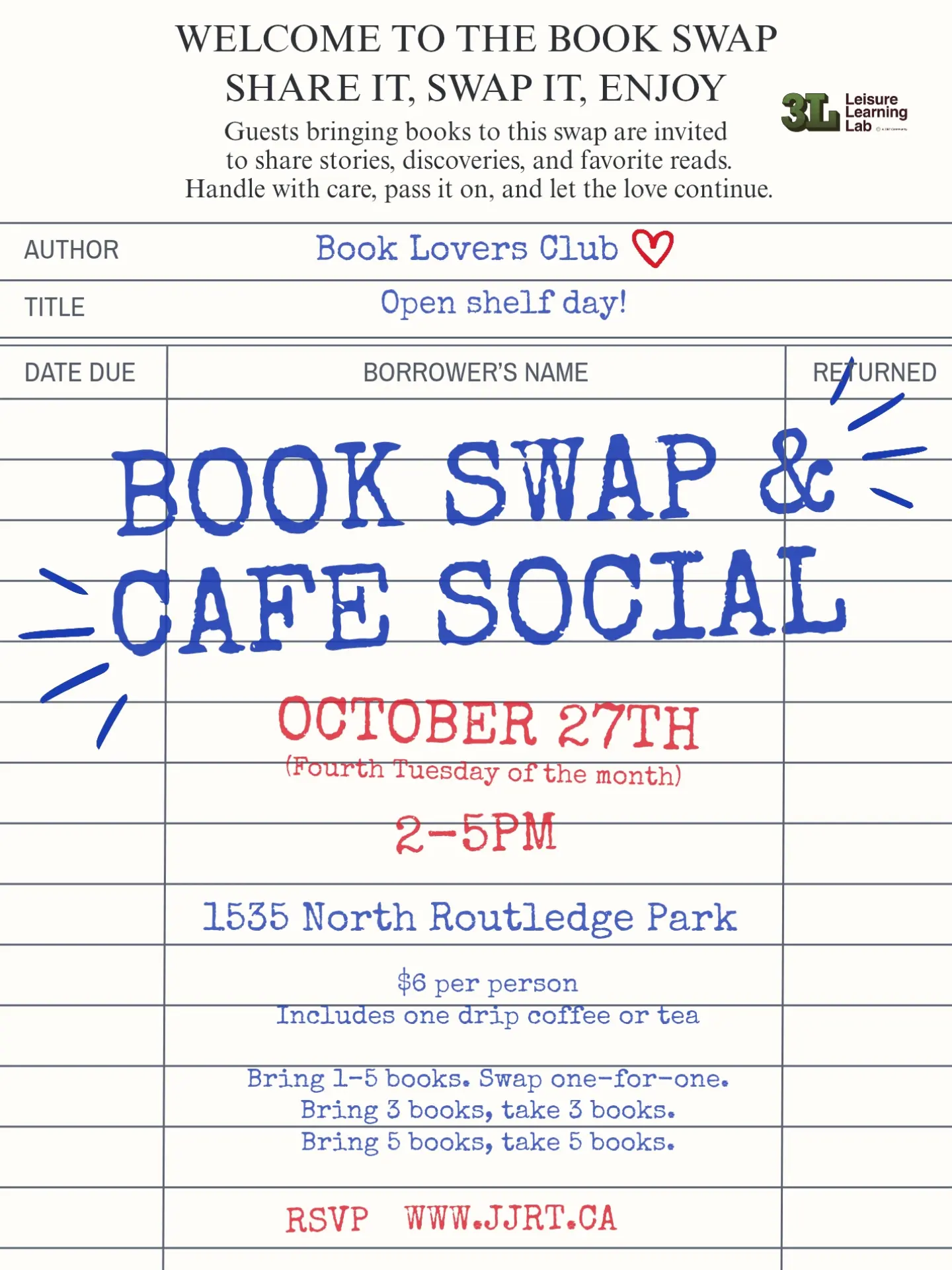 Book Swap & Café Social