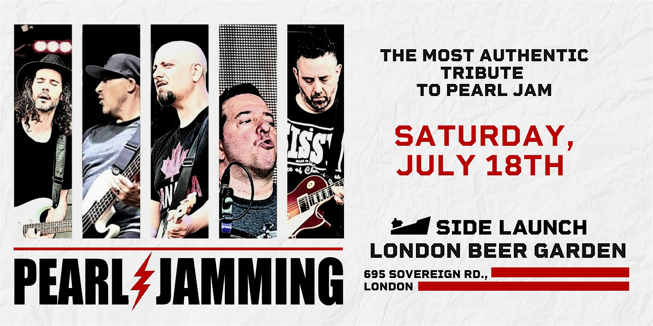 Pearl Jamming: Outdoor Summer Concert at The Side Launch London Beer Garden