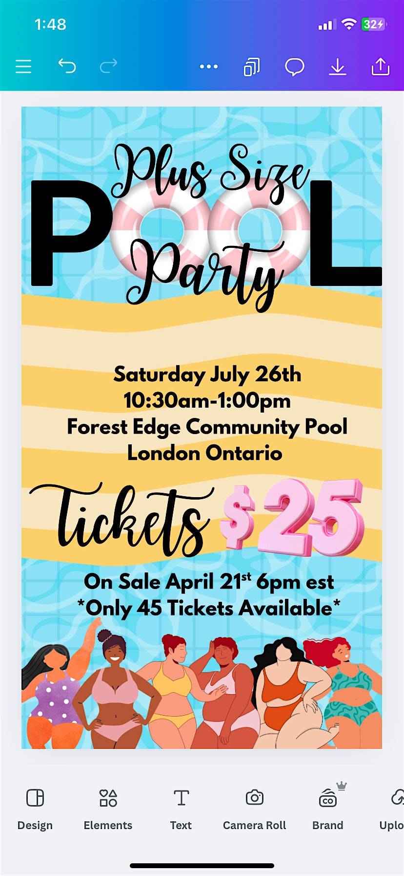 Plus Size Pool Party