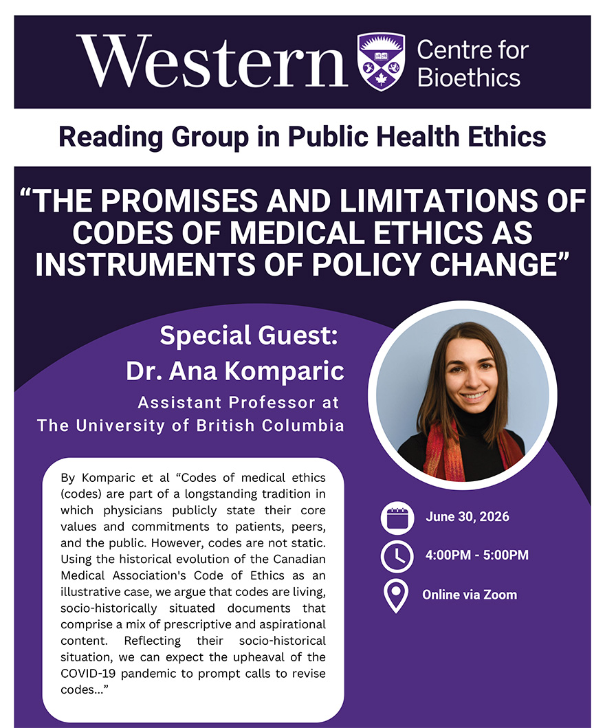 Public Health Ethics Reading Group