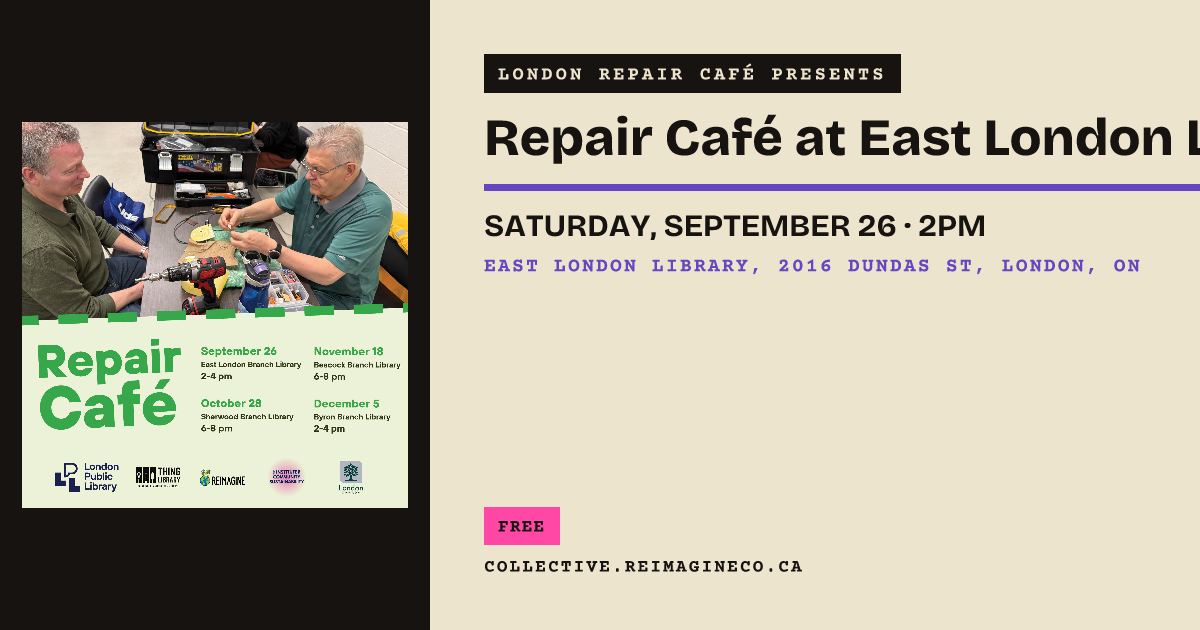 Repair Café at East London Library