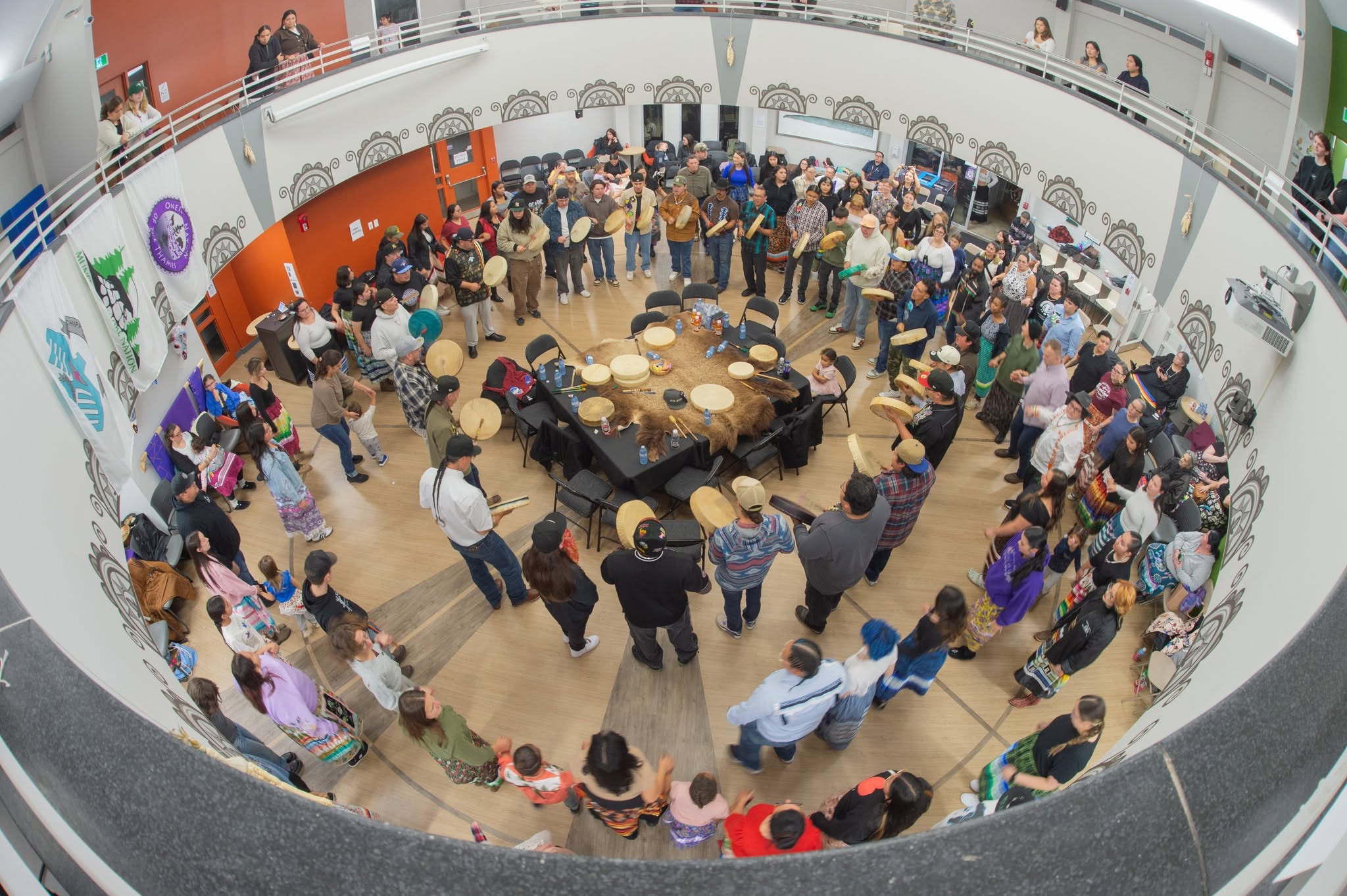 Round Dance at Wampum Learning Lodge