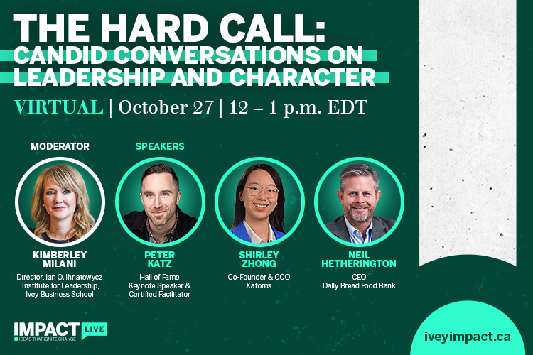 The hard call: Candid conversations on leadership and character