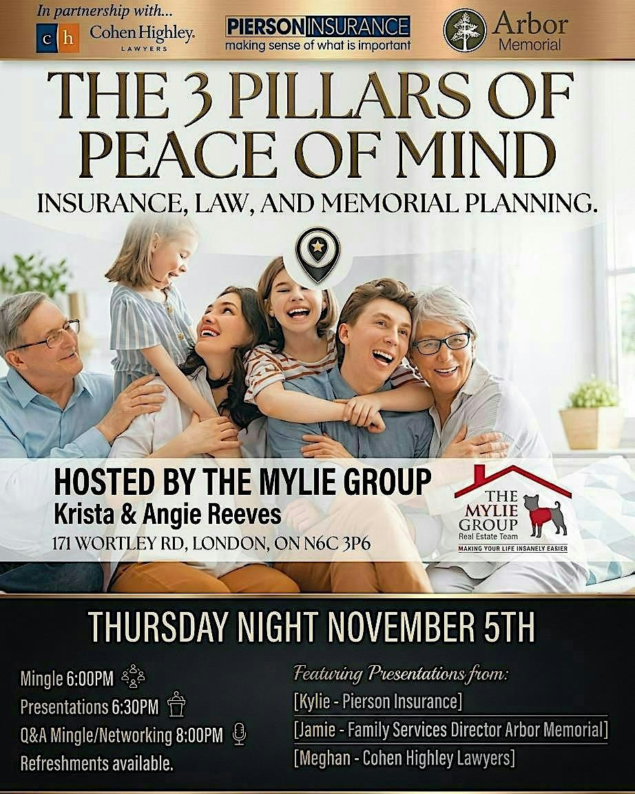 Three Pillars for Peace of Mind ~Insurance Law & Memorial Panning